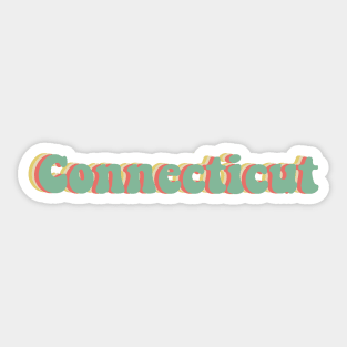 Connecticut 70's Sticker